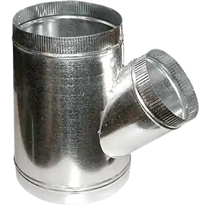 Cody Company 800141412 Leg Crimp Wye, 14 x 14 x 12 in, Crimp x Hemmed