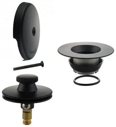 LSP RF-0750-MB Trim Kit Matte Black Lift & Turn Stopper 1 Hole Overflow