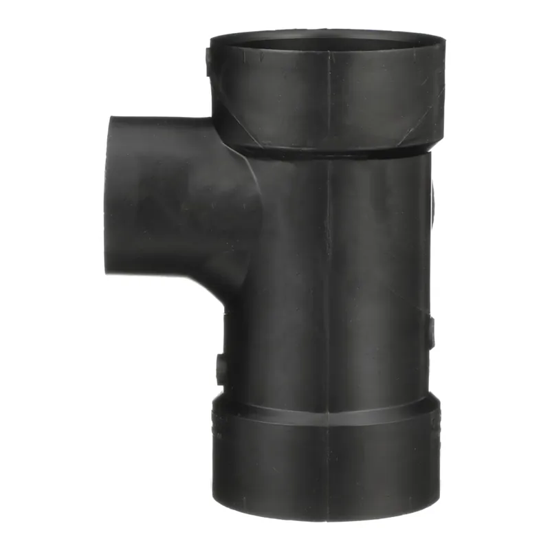 Charlotte Pipe ABSF-300.300.300.200-RH/TEE-A 3x3x2 Tee (Reducing Right In) - Hub x Hub x Hub - ABS DWV