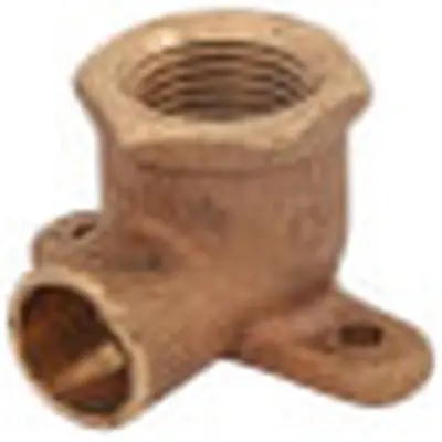 Elkhart 4707-3-R-LF 3/4 x 1/2 Cast Brass Female Reducing Adapter Elbow, 90 Degrees
