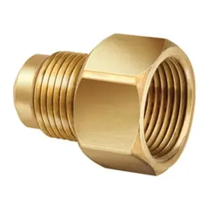 JB Industries U3-10D Brass Adapter 5/8 Flare x 1/2 Female Pipe Adapter