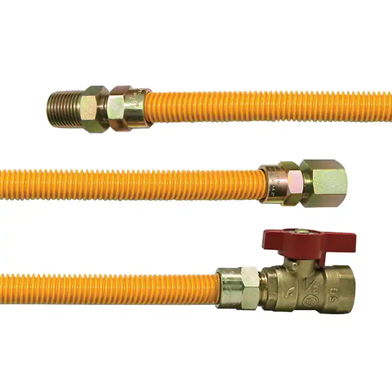 Easyflex EFGC-012-YE-1010-48 Gas Connector 1/2 x 1/2 Inch Flexible Connector