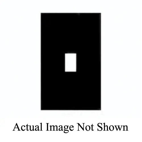 Mulberry 74771 Standard Wallplate, 1 Gang, 5 in H x 3-1/2 in W, Steel, Ivory