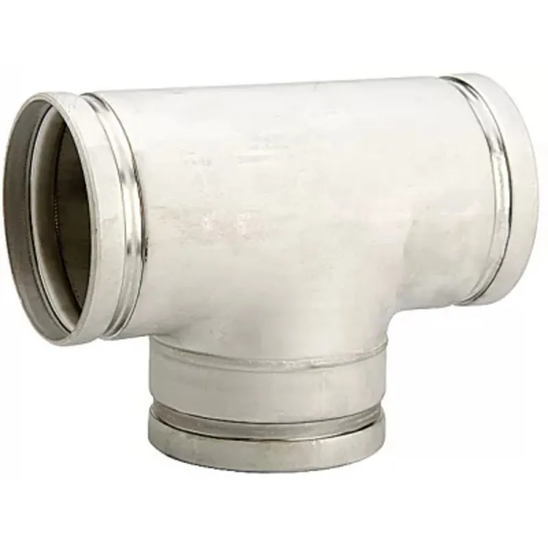 Gruvlok GVLF-A7061SS-400.300-304 4 x 3 Tee - 304 Stainless Steel - GR x GR x GR