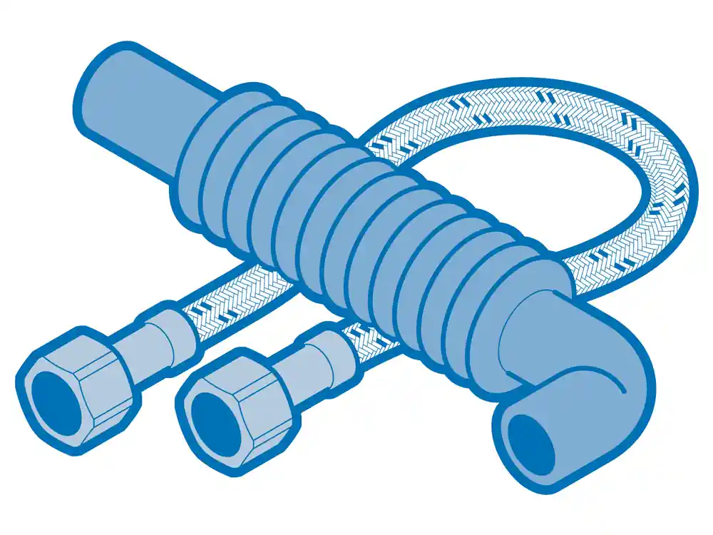 Midea 12600501001568 Middle Hose Assembly