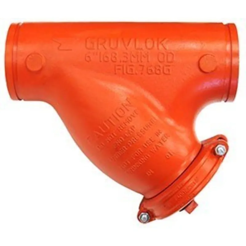 Gruvlok GVLF-768G-400-PNTD 4 Wye Strainer - Painted - GR x GR