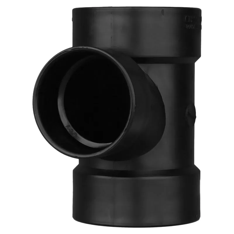 Charlotte Pipe ABSF-600.400-SANT-A 6x6x4 Sanitary Tee (Reducing) Hub x Hub x Hub