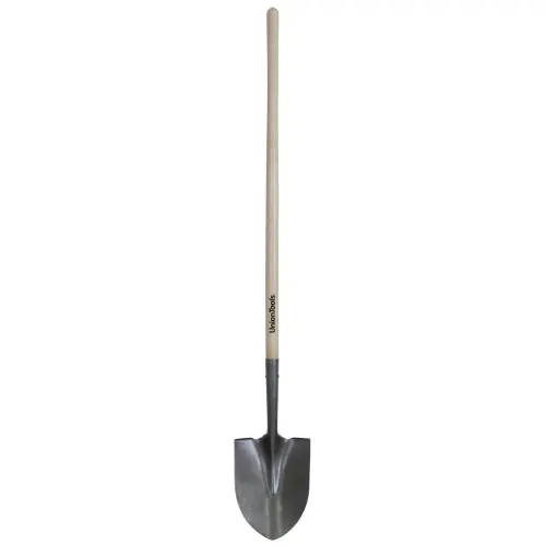 Union Tools 40192 Round Point Shovel 48 in Hardwood Long Handle