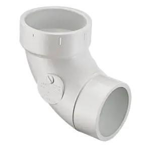 Spears P302-040 4 PVC DWV Street 1/4 Bend SpigotxHub