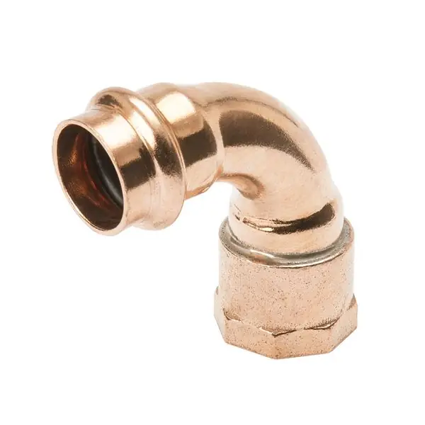 Mueller PF 01507 Copper Elbow 90 Deg P X FPT, 1/2'' X 1/2''
