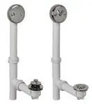 AB&A 61659 1-1/2 Tailpiece, Oil Rubbed Bronze, PVC, Push-N-Lift Stopper, Tubular Waste and Overflow