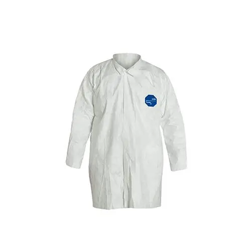 DuPont D13398048 Tyvek Lab Coats No Pockets Medium