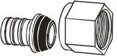 BMI 39204 1/2 x 1/2 PEX x FPT 100 PSI Lead-Free DZR Brass Straight Female Adapter