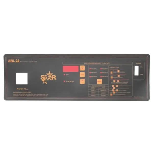 CONTROL LABEL HFD-2A for Stero 2M-Z4180
