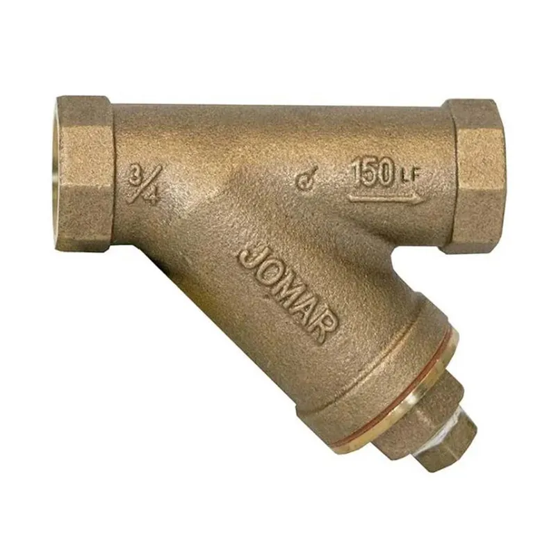 Jomar 106-305G Lead Free Bronze, Threaded Connection, 150 WOG, 20 Stainless Steel Mesh