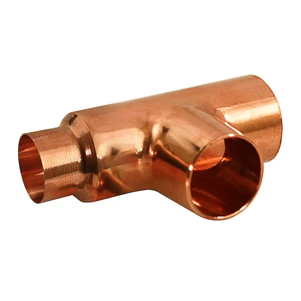 Everflow CCRT2502 Copper Reducing Tee Fitting Solder Cups 2-1/2 Inch x 1-1/4 Inch x 2-1/2 Inch