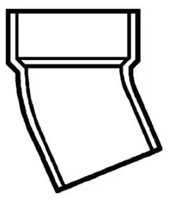 PVC DWV D326080 PVC DWV Fitting 8 Street 22 Elbow