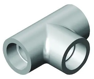 GF Central Plastics 360-002-211 1-1/2 x 1-1/2 x 1-1/2 IPS Socket x IPS Socket x IPS Socket Virgin Yellow