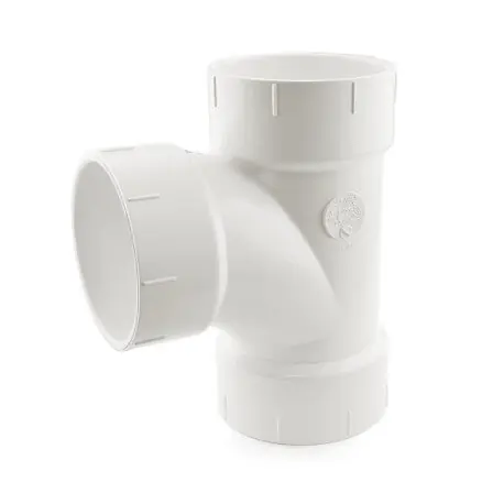 Spears P400-030 3 PVC DWV Sanitary Tee Hubxhubxhub