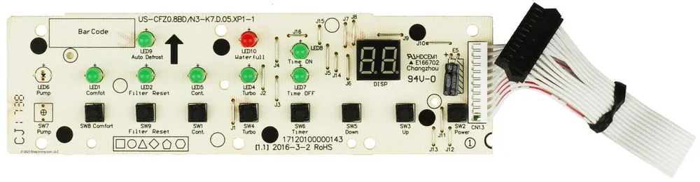 MIDEA 17120100000401 DISPLAY BOARD ASSEMBLY