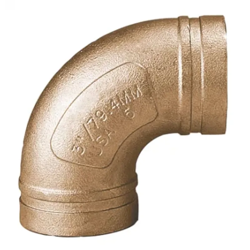 Gruvlok GVLF-610-300 3 90 Degree Elbow - Copper - GR x GR