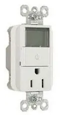 Pass & Seymour PLT26251-W 15A 125V Plugload Timer - White