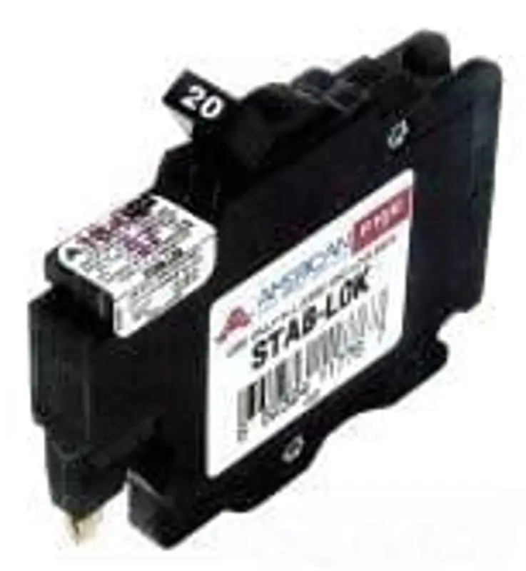 CES ACB020 ACB, 1 Pole, 20 Amp, Plug-On Circuit Breaker, 240 Volt