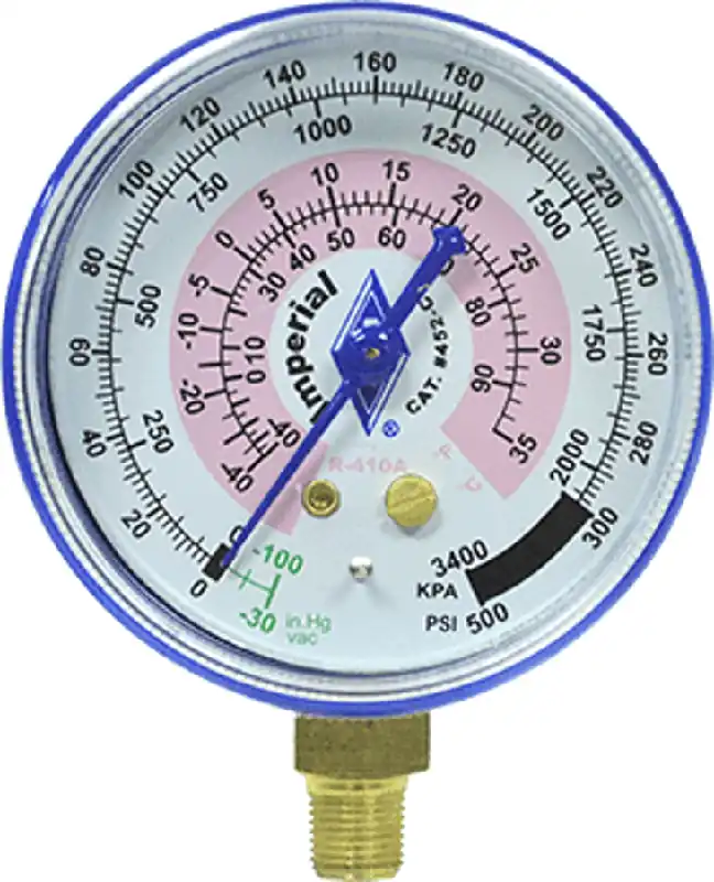 Diversitech 452-CB Gauge, Blue Low Side Refrigerant R410A