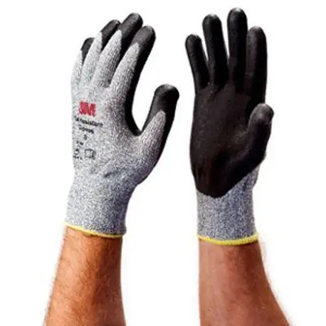 3M 540079-89578 CG Medium Duty Cut-Resistant Gloves, M, Nitrile Palm, Gray, Nitrile Foam/UHMWPE