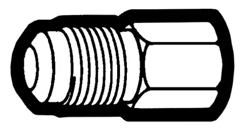 Holyoke Fittings 546-66 3/8 x 3/8, Flare x FPT, Straight, Space Heater Style, Female Adapter