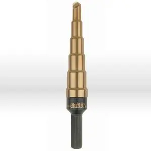 Irwin IR15102ZR Step Drill Bit 2T 6 Hole Sizes 1 /16 Increments