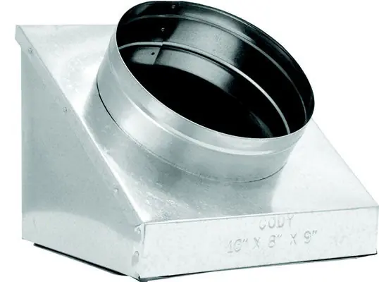 Cody Company 6456128 6 x 12 x 8 Insulated Register Boot