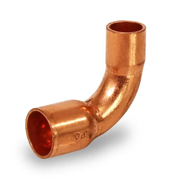 Everflow CCLT3458 Copper Reducing Elbow Fitting 3/4 Inch x 5/8 Inch