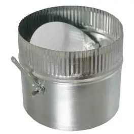 Cody 32010 In-Line Damper, 10 in Damper, Crimped, 30 ga, Galvanized Steel