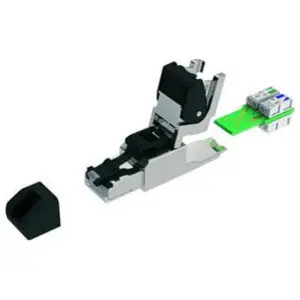 Belden R301602000S1 Field-Installable Metal Body Ruggedized Plug Cat 6