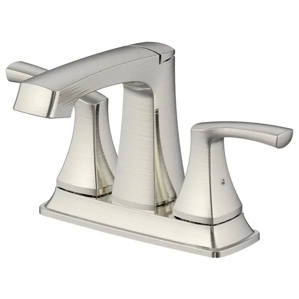 Luxury Line 192-6402 Presley Two Handle Bathroom Faucet with Brass Pop-Up Drain