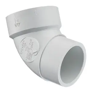 Spears P320-015 1-1/2 PVC DWV STREET 1/6 BEND HUBXSPIGOT