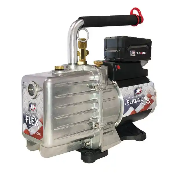 JB DV-142-FLEX-BAT Platinum Flex AC/Battery Powered Vacuum Pump 5 CFM