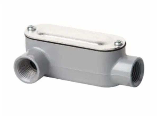 Southwire Company LRLA-50 Madison Electric Type LR Conduit Body With Cover and Gasket, 1/2 in Hub, Aluminum