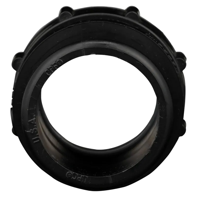 Charlotte Pipe ABSF-150-MTA-A 1-1/2 Trap Adapter (Male) - Ftg x MIP - ABS DWV - w/ Plastic Nut