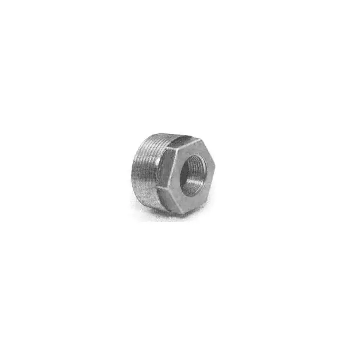 Midland Industries 65561 Black Malleable 150 lb. Bushing 2 IPM x 1-1/2 IPF