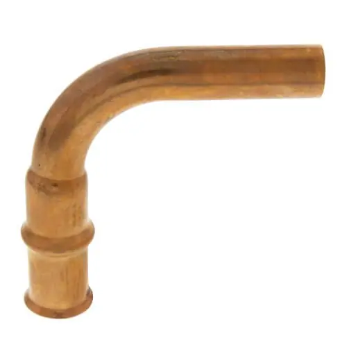 Parker 771303 1/2 Inch ZoomLock Long Radius 90 Degree Street Elbow - Copper