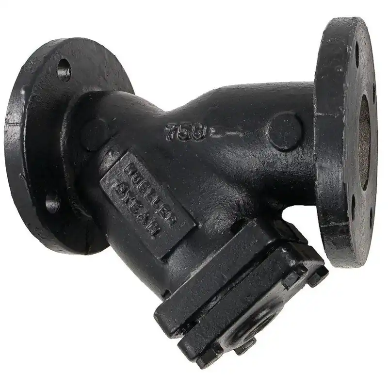 Mueller Steam Specialty M6706962 Model 758 10 in. 125# IMP Cast Iron Flanged Wye Strainer