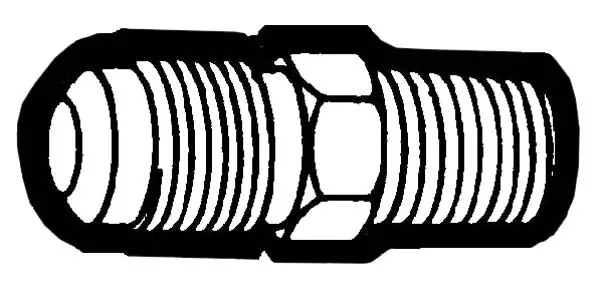 Holyoke Fittings 48GA-1012 5/8 x 3/4 AGA Flare x MPT Straight Male Adapter