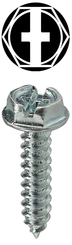 L.H. Dottie HWSMS10112 Dottie 10 x 1-1/2 Hex Washer Head Sheet Metal Screw Zinc Plated Steel