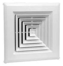 AirMate 550836 Bright White Engineered Polymer 4-Way T-Bar Diffuser