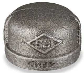Smith-Cooper 33C-1060C 6, FPT, Class 150, 300 PSI, Black Malleable Iron, Cap