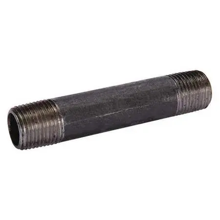 B&K 588-600HC Ready Cut Pipe Nipple, 2 in Nominal, SCH 40/STD, Thread, Steel, 60 in L