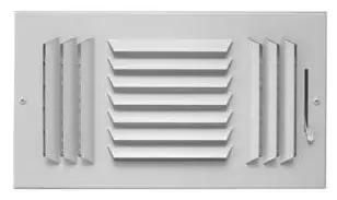 AirMate 603M_14X06-W 14 x 6 3-Way Supply Register with Multi-Shutter Damper