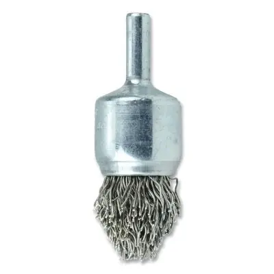 Weiler 10319 End Brush - Controlled Flare Stem Mount - 3/4 in Diameter - 22000 RPM